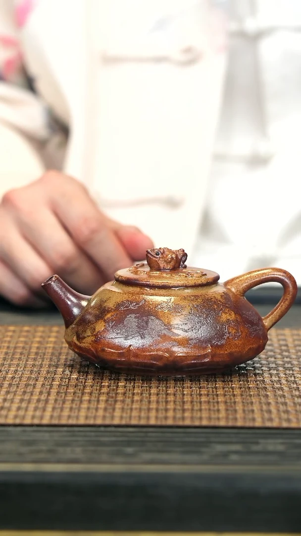 【闪购商品】紫砂茶壶28柴烧 石瓢