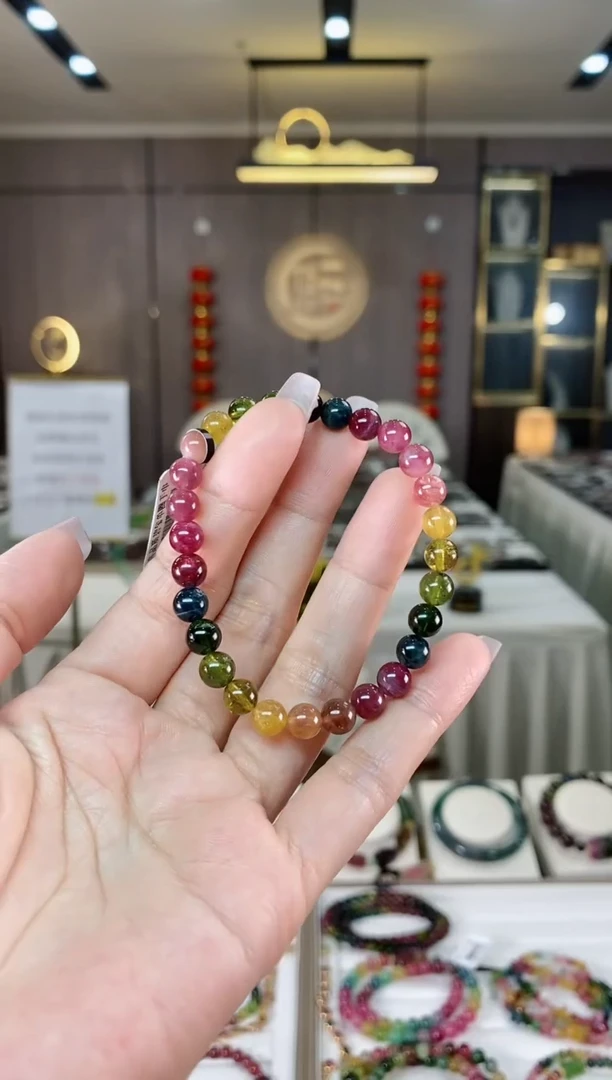 【闪购商品】碧玺单圈手串6mm+未镶嵌（多样性发一条）hon