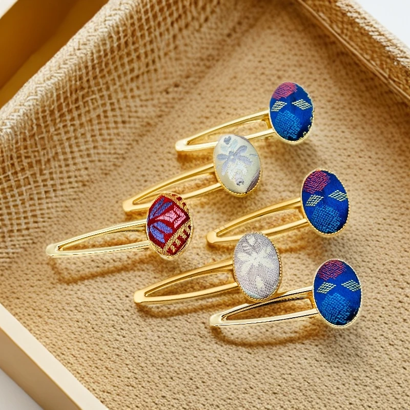 广西壮锦网红爆款发夹刘海夹发卡夹子侧边田园风民族手工diy礼物