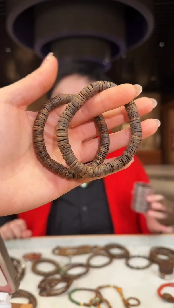 【闪购商品】沉香手串海南莺歌绿棋单圈药片珠沉水多样性发其一