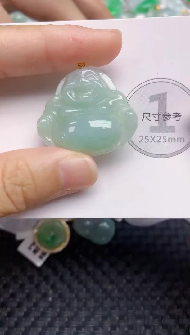 颈饰18K金镶嵌翡翠天然缅甸A货翡翠百元以上9元证书费自理