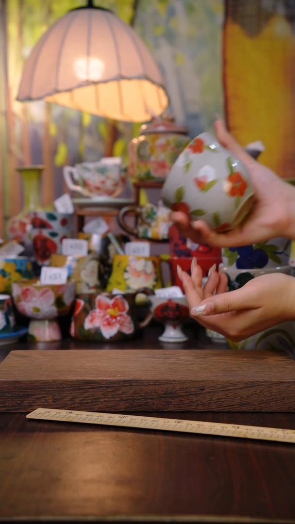 摆件泥垚手作 景德镇手工手绘器物