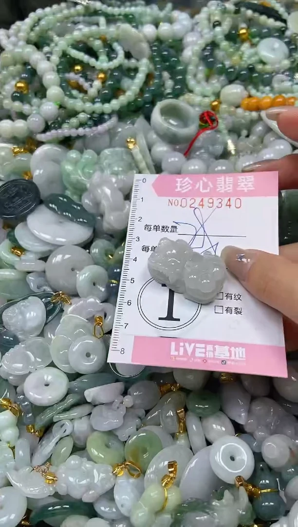 翡翠未镶嵌颈饰闪购0249340多样性发其一