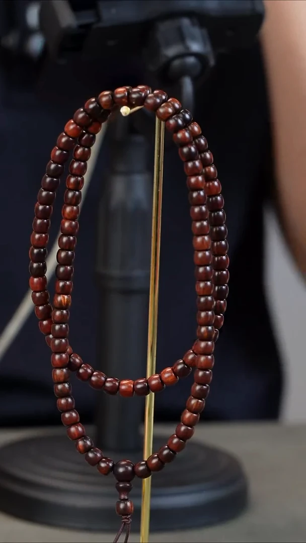 手串/手链黄花梨/降香黄檀436006-紫油梨6.5x5.5x108颗