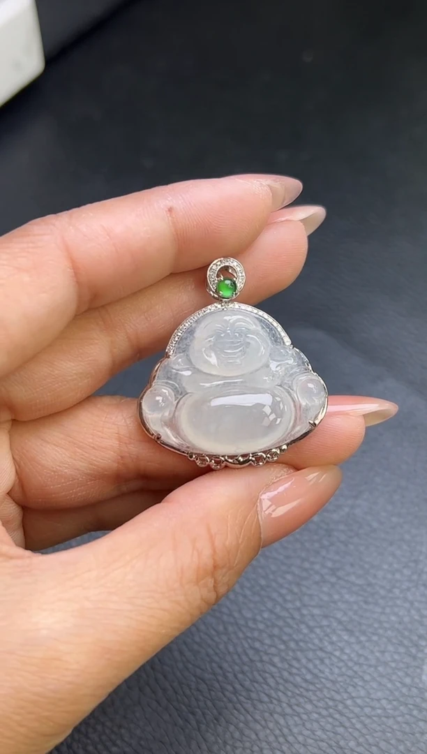 【闪购商品】翡翠颈饰18K金镶嵌YM606-5 佛公