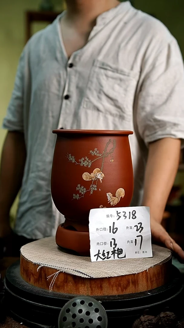 紫砂花盆花卉园艺5318+z