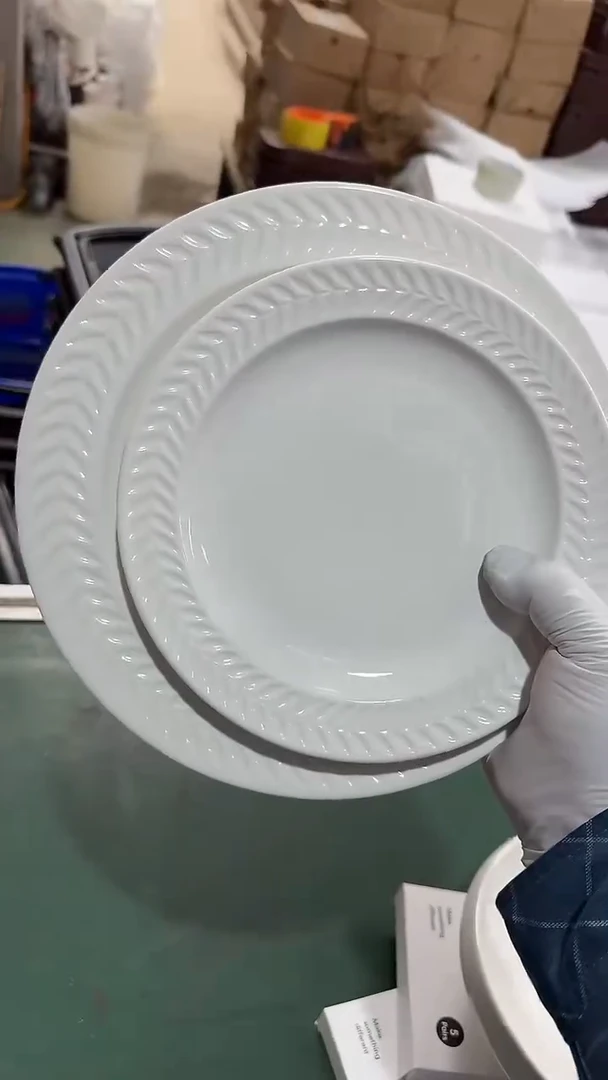 陶瓷2个大小盘麦穗 微瑕凑满20元包邮