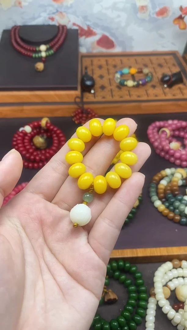 手串白玉菩提黄菩提手捻