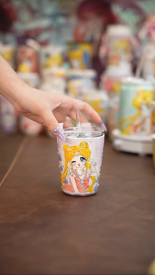 美少女系列带吸管杯