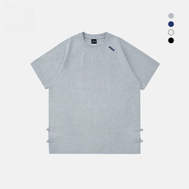 CLOTTEE by CLOT 插肩袖盘扣短袖T恤磨毛面料Be LikeWater系列