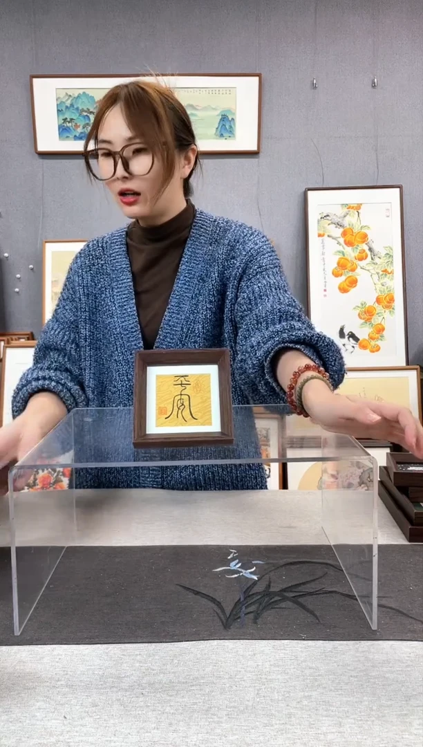 【闪购商品】国画5寸-小摆台作品-平安