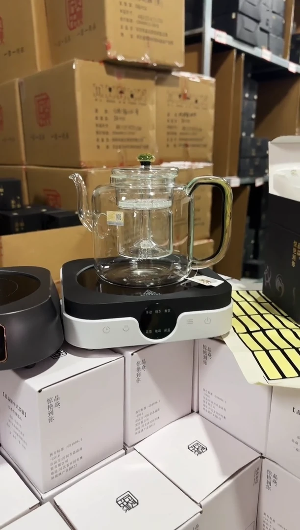 方雅壶绿凤尾晶焱＋戈米电陶炉 黑白