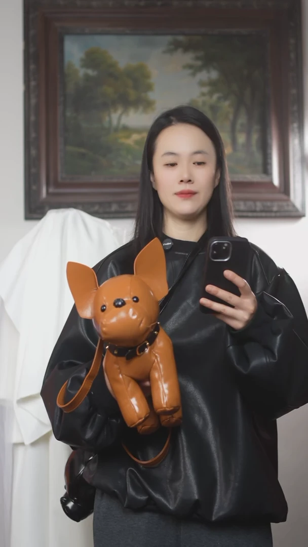 黄色狗狗包艺桐轩儿童潮服