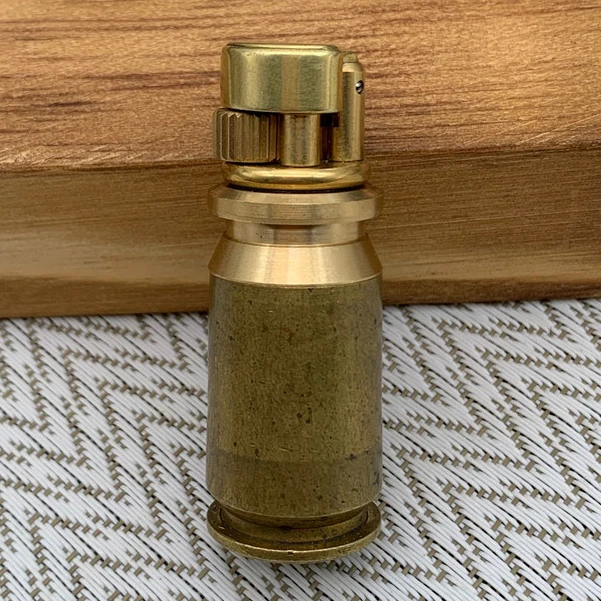 巴雷特12.7铜壳手工改造侧滑轮抬臂煤油打火机