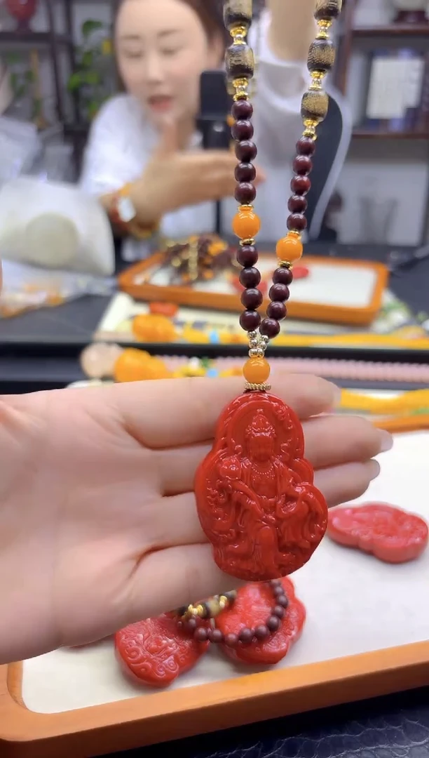 蜜蜡毛衣链未镶嵌DIY款M872