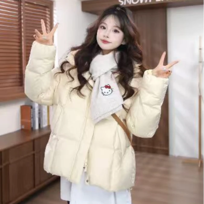 雪中飞2025年新款时尚保暖休闲户外连帽短款女款羽绒服X250140206