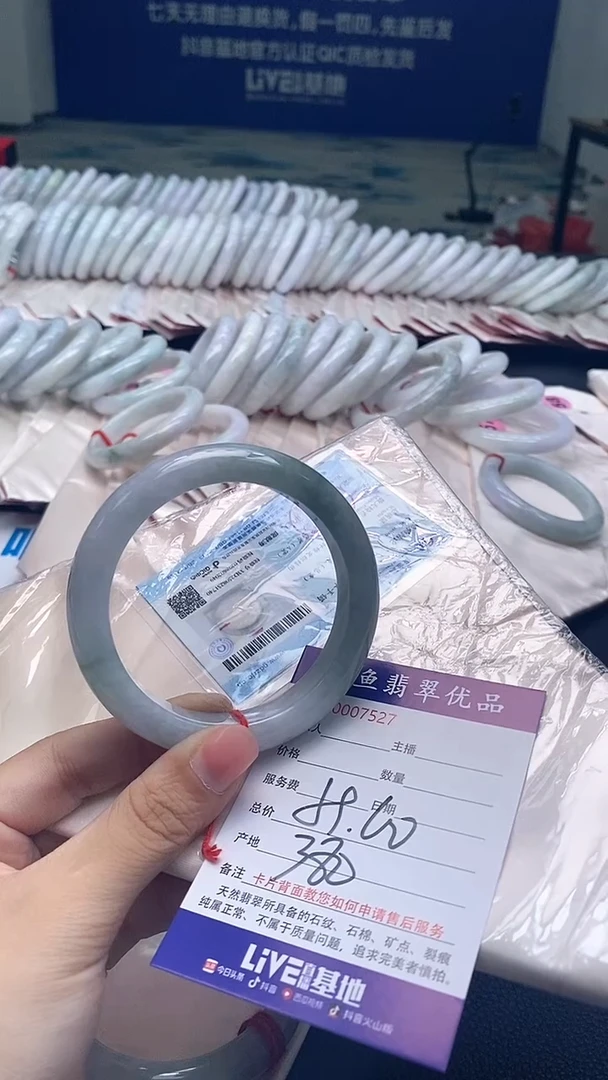 未镶嵌手镯翡翠7527