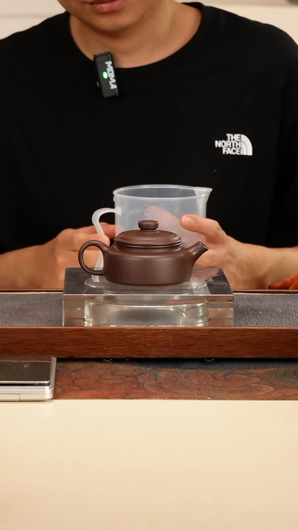 茶壶紫砂炮流矮德钟深井紫泥90cc内推孔