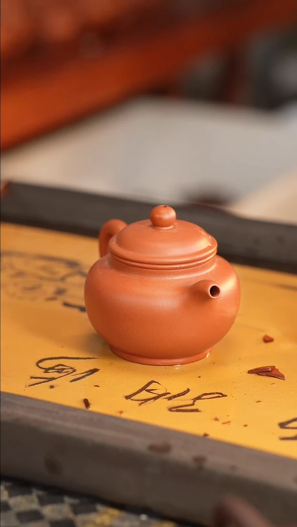 茶壶紫砂原矿手工制作]全手