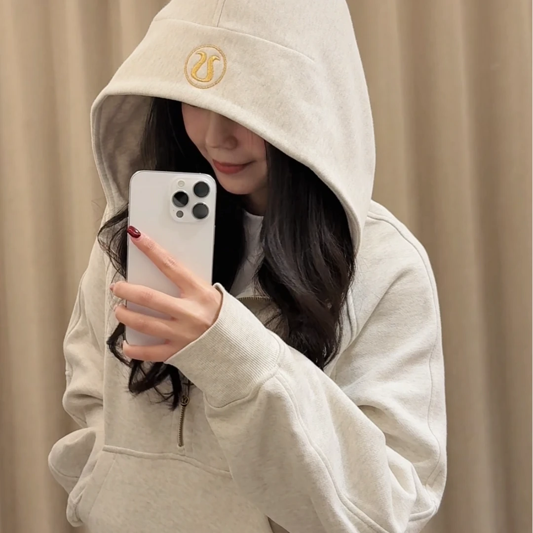 lululemon/露露乐蒙 加拿大预售Scuba Half-Zip半拉链女带帽卫衣