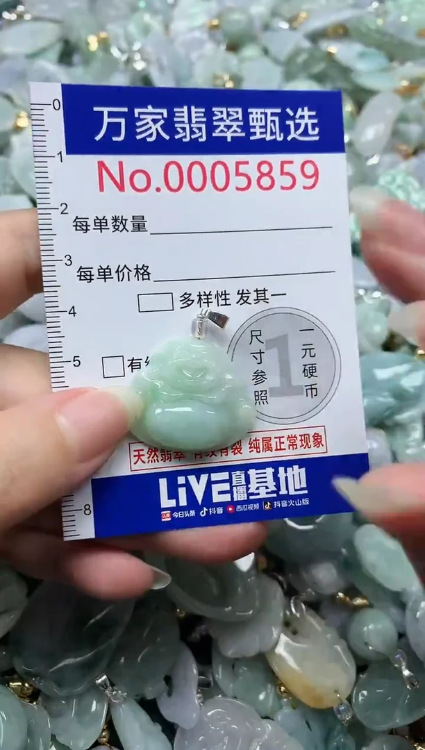 吊坠(不含链)未镶嵌翡翠5859