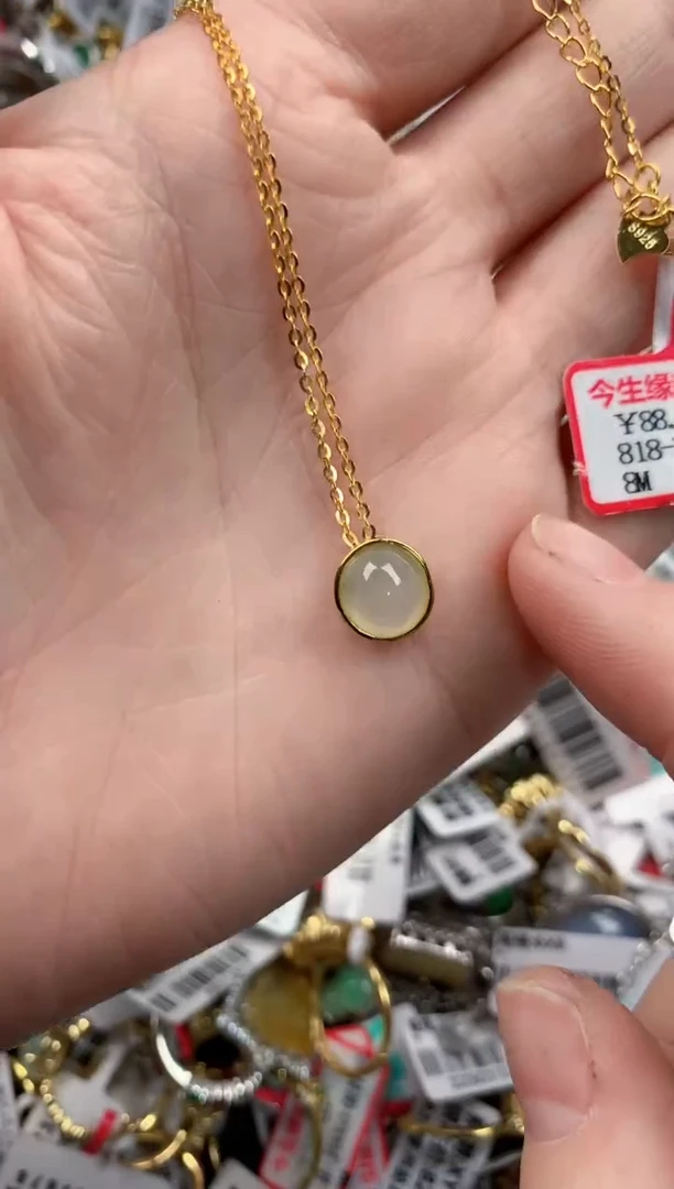 银S925镶嵌戒指翡翠101010---3
