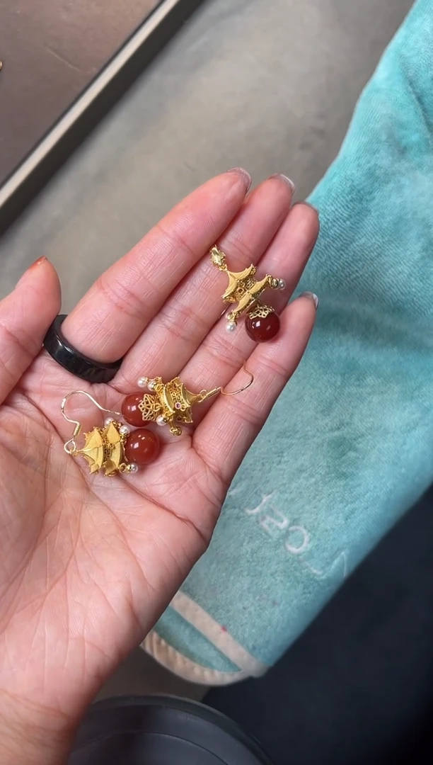 【闪购商品】347号珐琅吊坠+348号珐琅耳钩