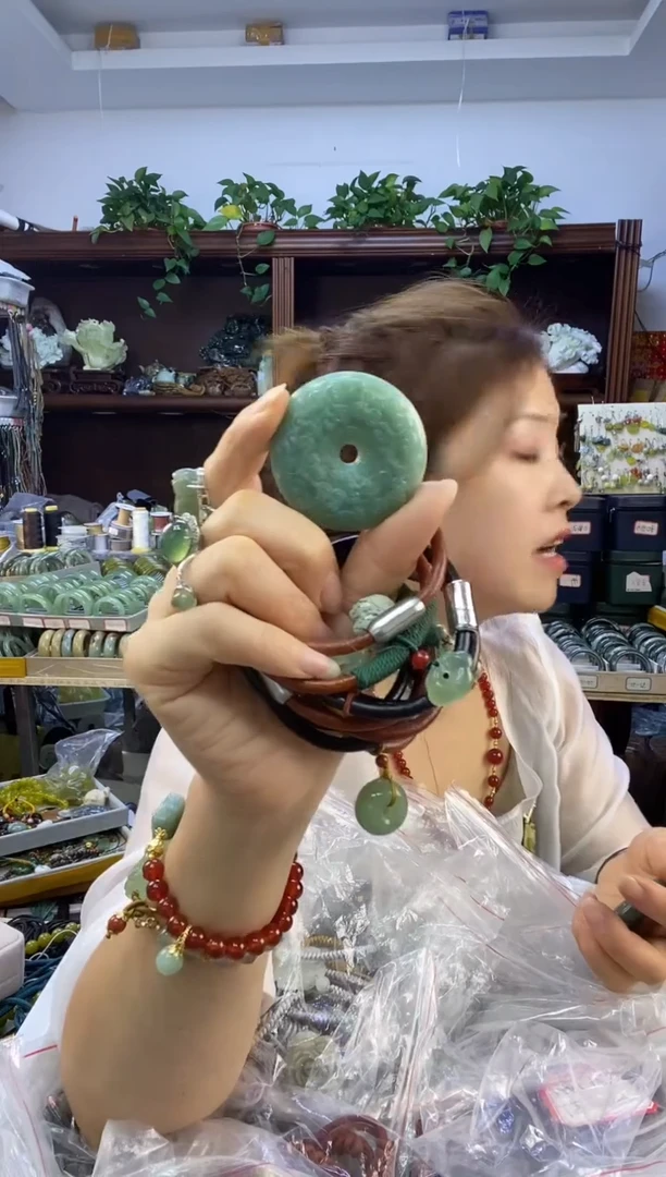 未镶嵌蛇纹石玉平安扣时****9多样性随机发一