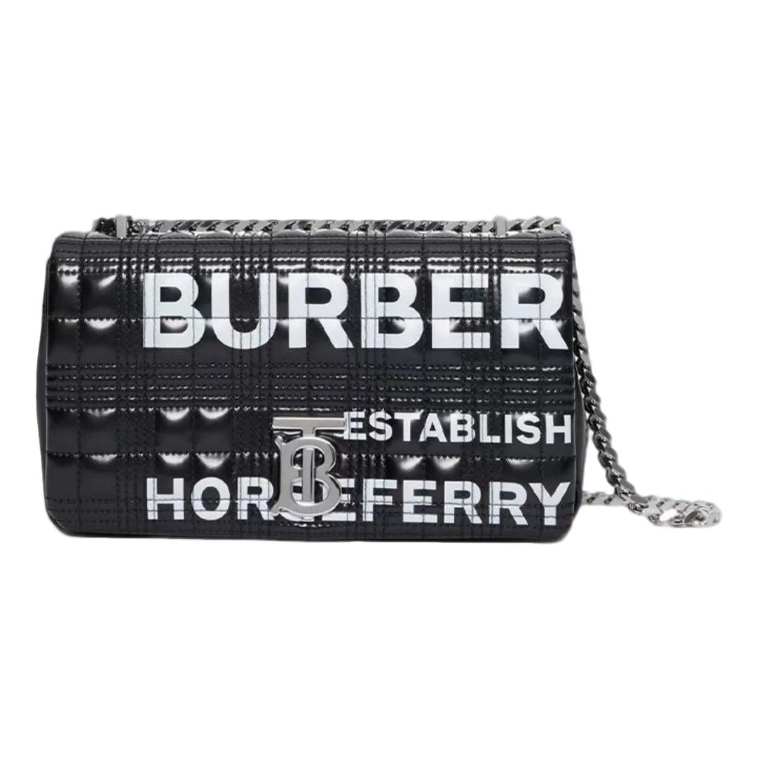 99新 BURBERRY/博柏利 【交个朋友专属】黑色Lola萝拉斜挎包