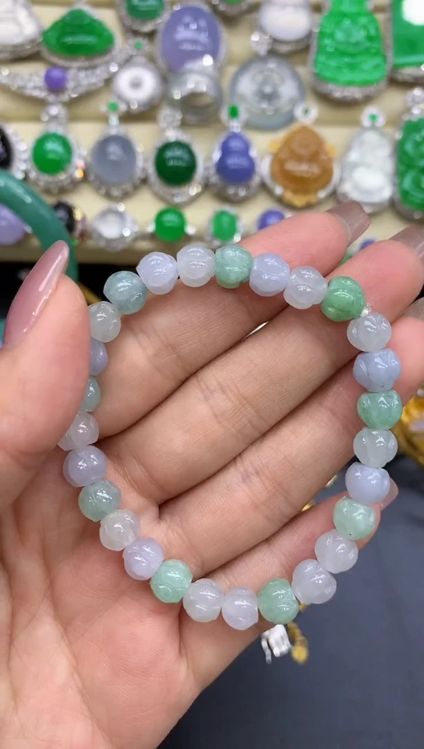 未镶嵌手串翡翠12-中国好珍宝