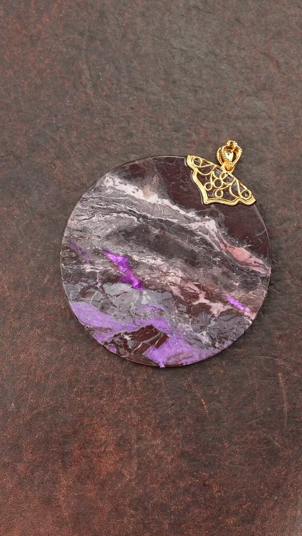 苏纪石（舒俱来）未镶嵌颈饰@@圆牌