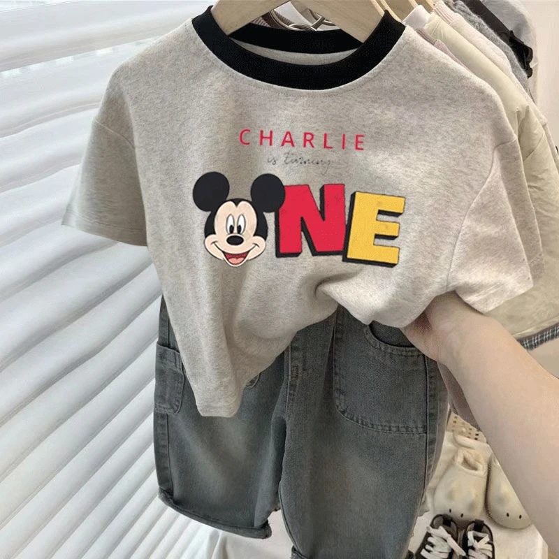 蛋仔派对衣服女童T恤短袖夏秋款2025新款儿童插肩上衣外穿薄款ins