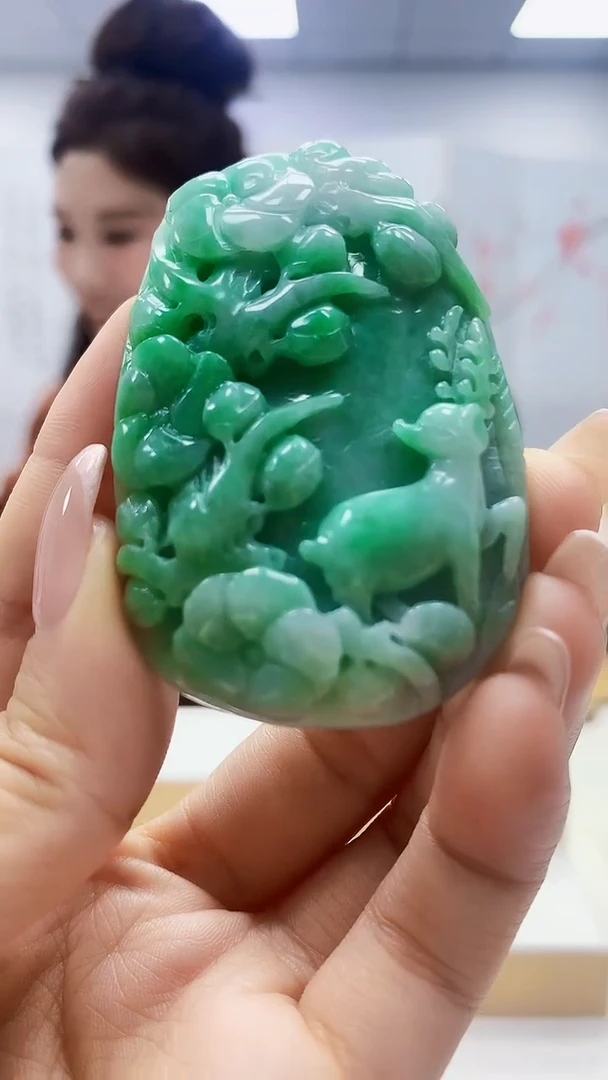 未镶嵌定制翡翠4829ty-毛货挂件31