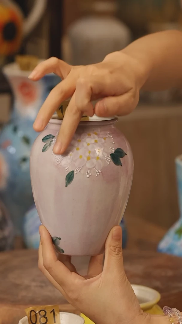 陶瓷172景德镇设计师手作花器摆件侘寂风