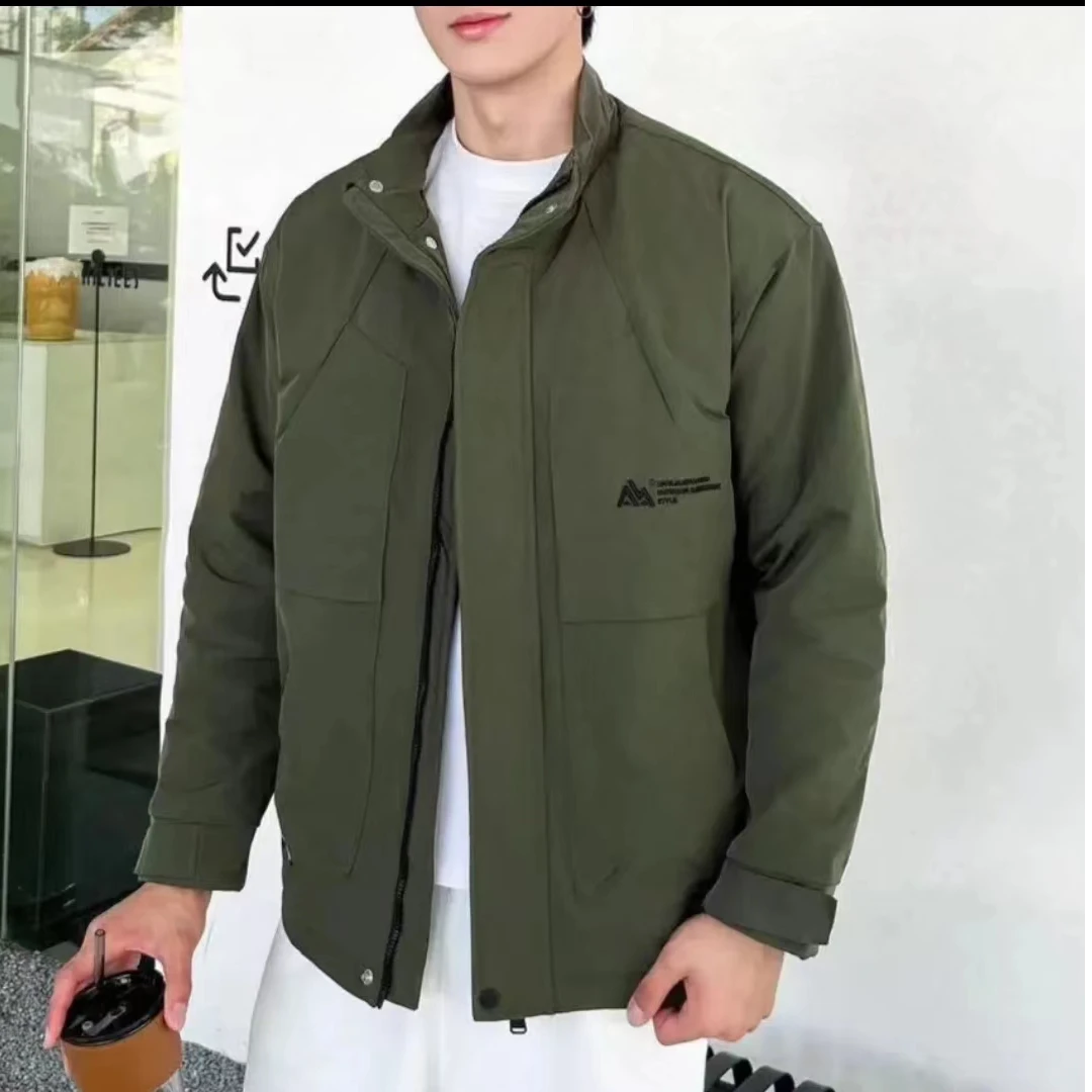M802绿G-【商场撤柜立领】春秋新款户外工装时尚显年轻二棉外套
