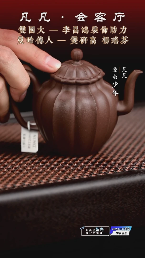 茶壶紫砂凡凡会客厅 紫砂壶14 银台醉客170cc