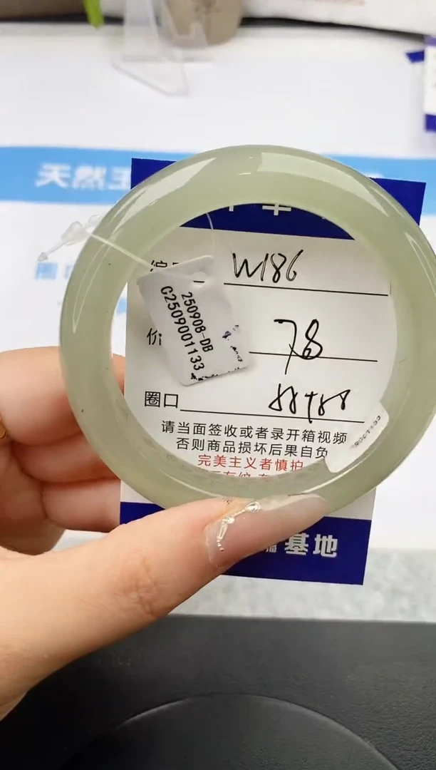 未镶嵌手镯石英质玉w186-DB55+