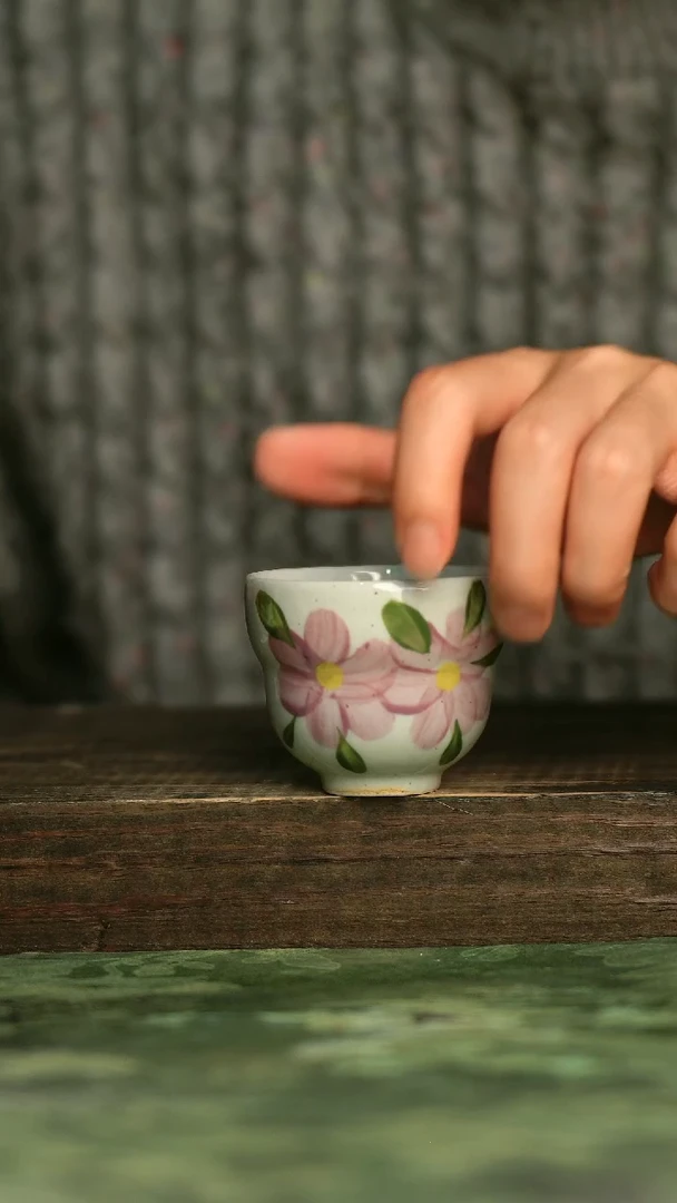 陶瓷青诗集手工手绘瓷器