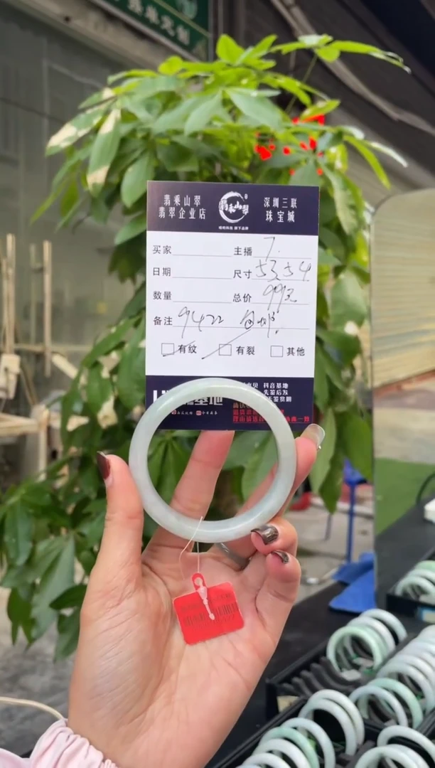 未镶嵌手镯翡翠Q 53正圈 9422