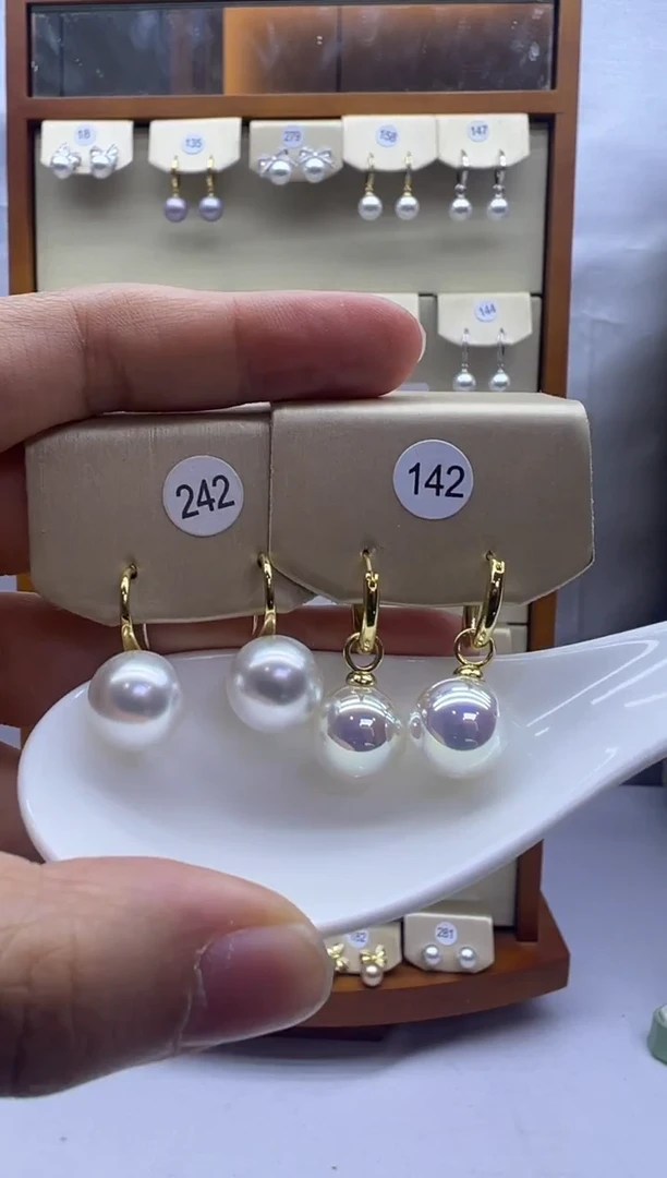 未镶嵌耳饰淡水珍珠142+242