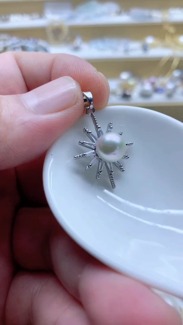 吊坠(不含链)合金海水珍珠8mm