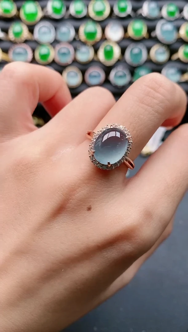 【闪购商品】翡翠戒指银S925镶嵌11111