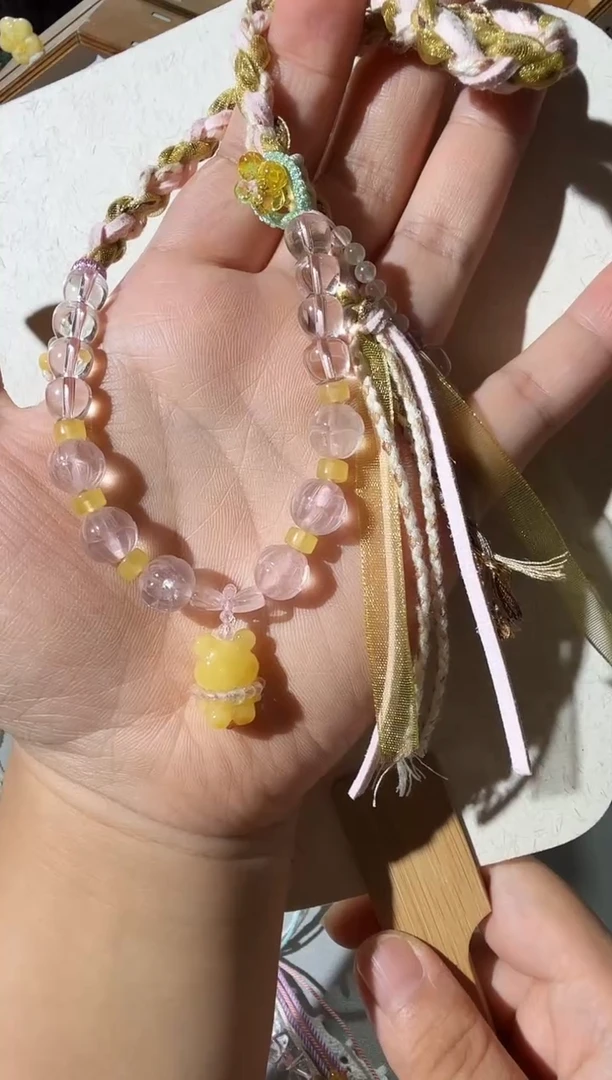 蜜蜡项链未镶嵌蜜蜡小熊项链