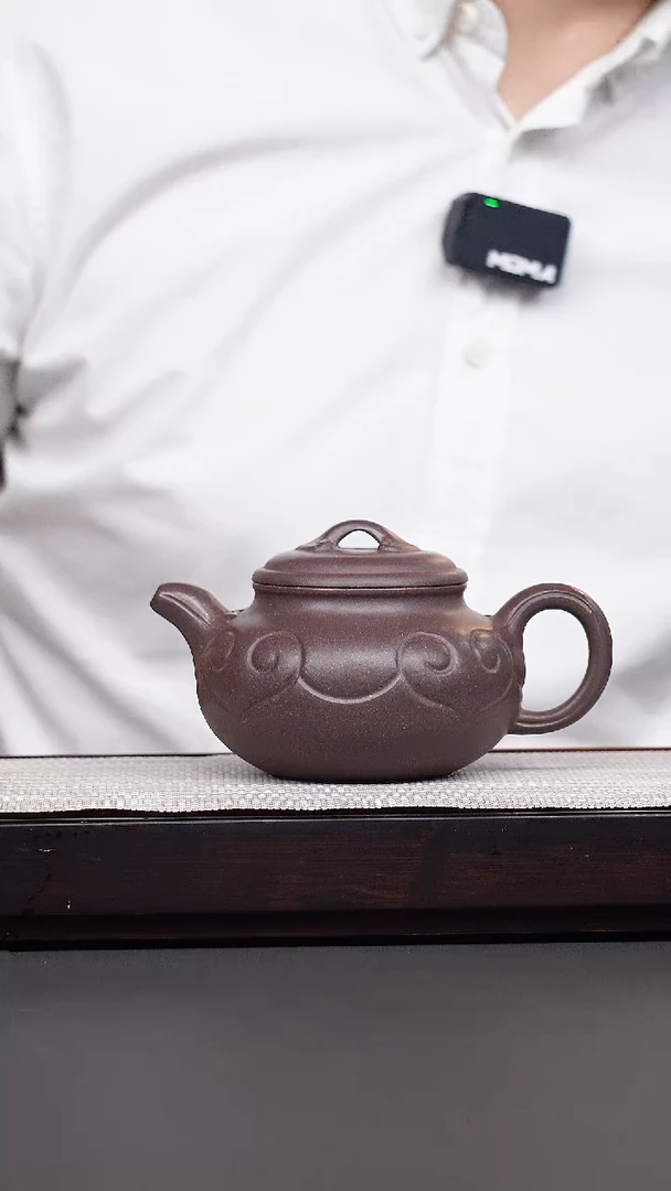 茶壶紫砂紫玉金砂如意仿古