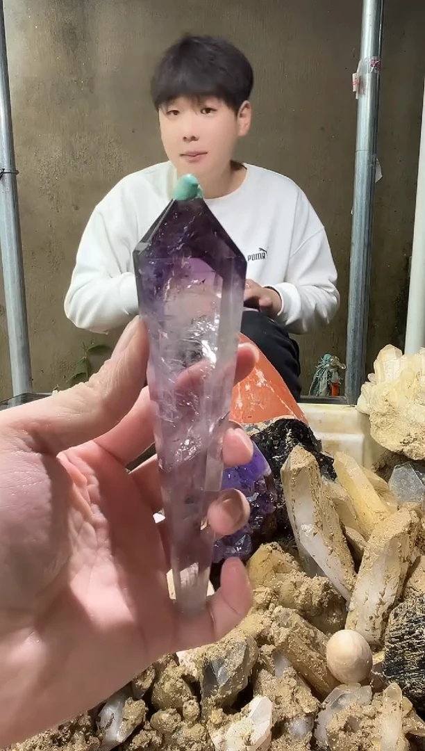 未镶嵌大型摆件（非配饰）水晶紫水晶权杖467