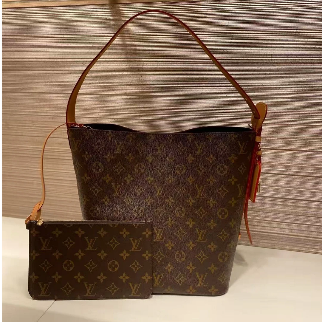 99新 LouisVuitton/路易威登 老花all in大号水桶/单肩时尚女士包
