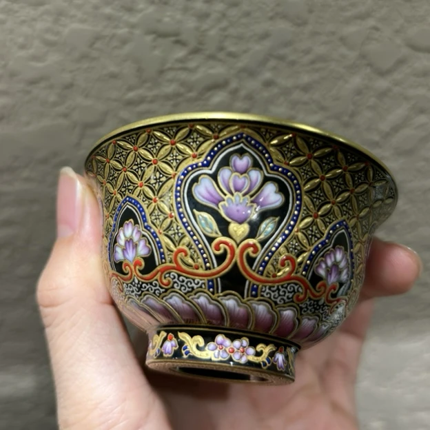 【珽珽溯源】溢珍堂  堆金玉兰花小压手杯70cc 瓷器茶周边