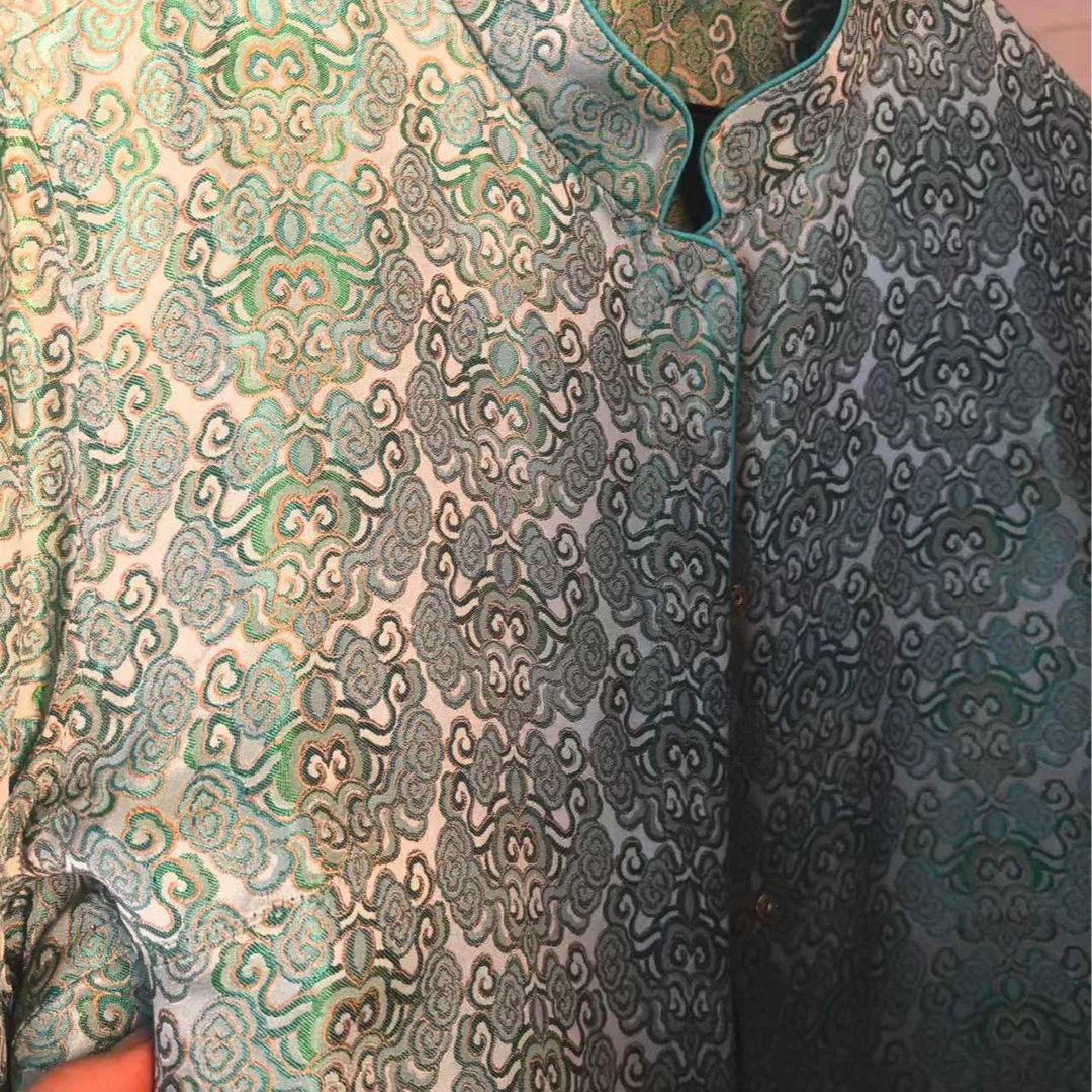 芹 新中式风 绿色上衣 L 315624