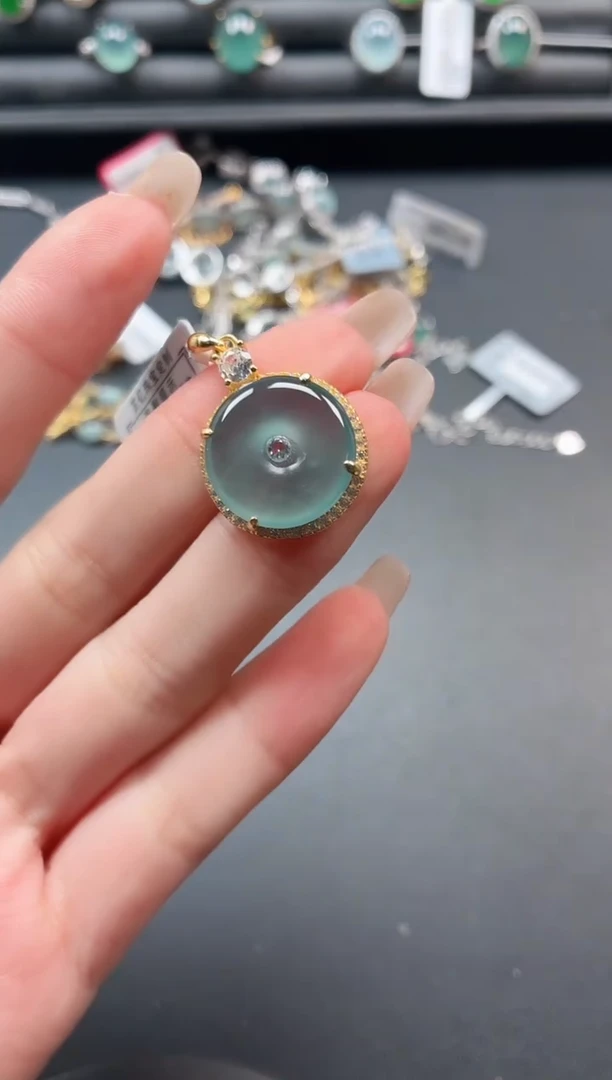 银S925镶嵌戒指翡翠1111