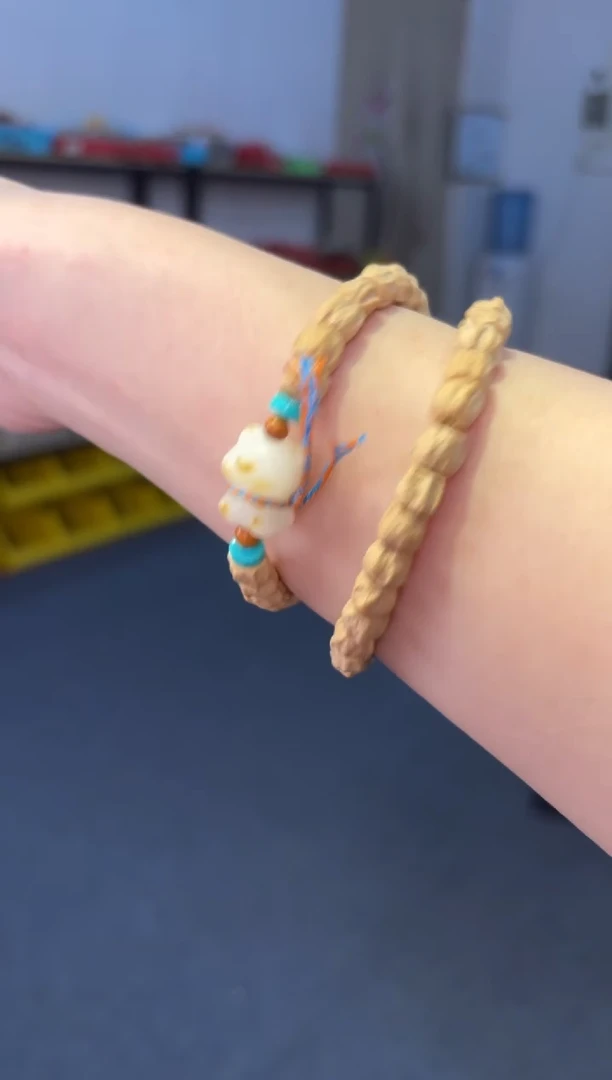 吊坠菩提根/象牙果 7mm百香籽双圈